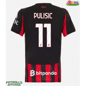 AC Milan Christian Pulisic #11 Hemmatröja Kvinnor 2025-26 Kortärmad